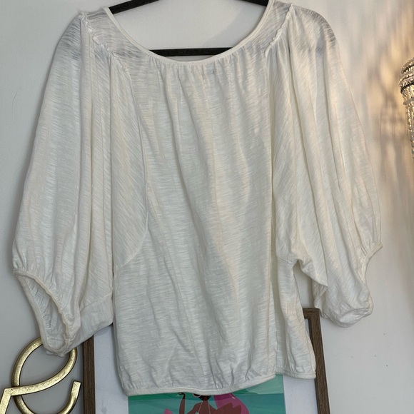 Max Studio top Sz S bubble sleeves - Picture 3 of 5